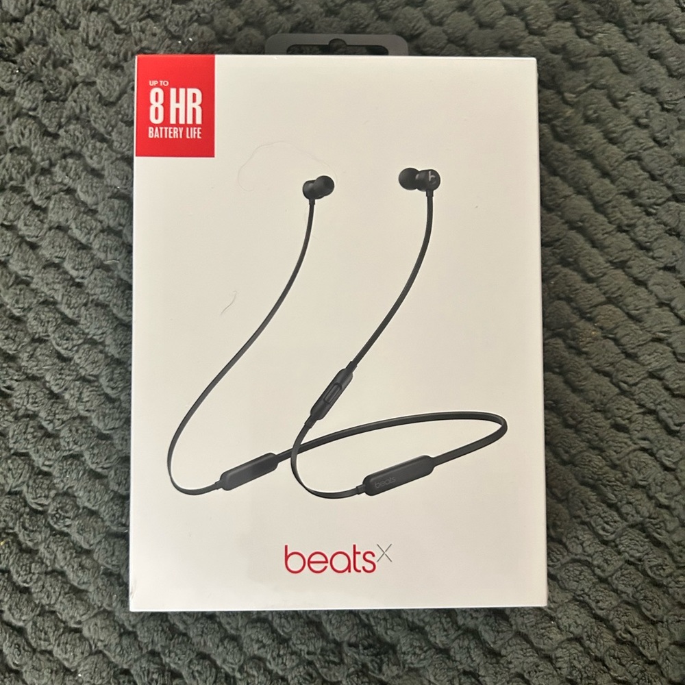 Beats X Wireless Earbuds, Black ~ NEW